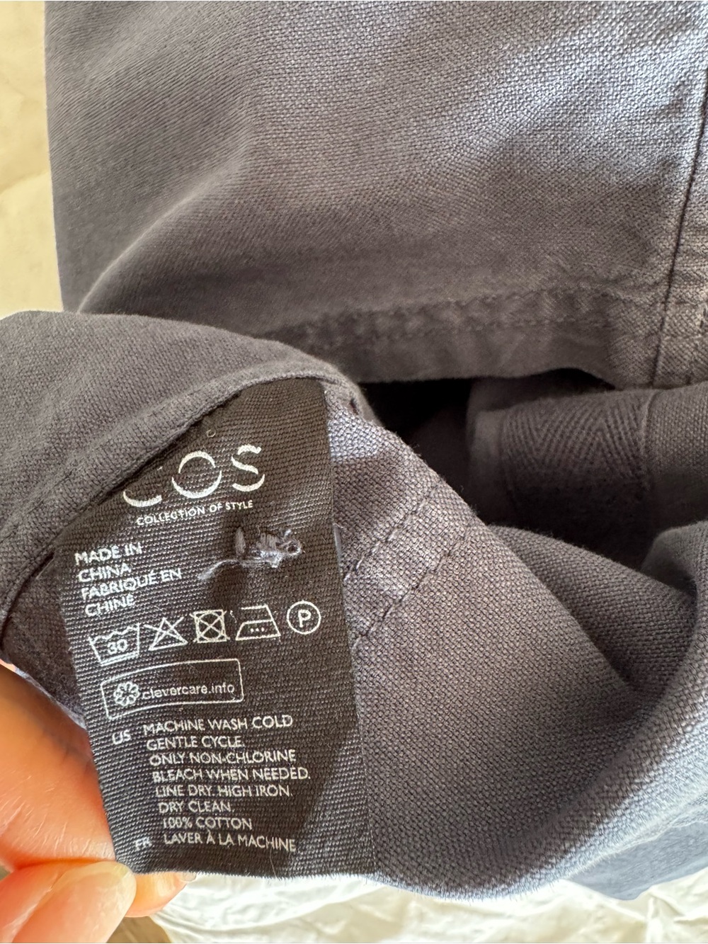 COS Navy Utility Button-Front Jacket - Picture 10 of 11